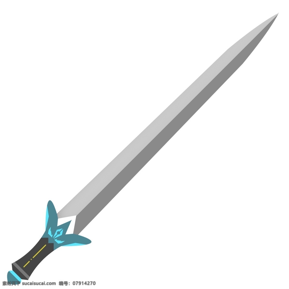 一把 剑锋 利箭 插画 长剑插图 银色短剑 时尚的短剑 卡通短剑插画 道具武器 一把剑插画 锋利箭插画