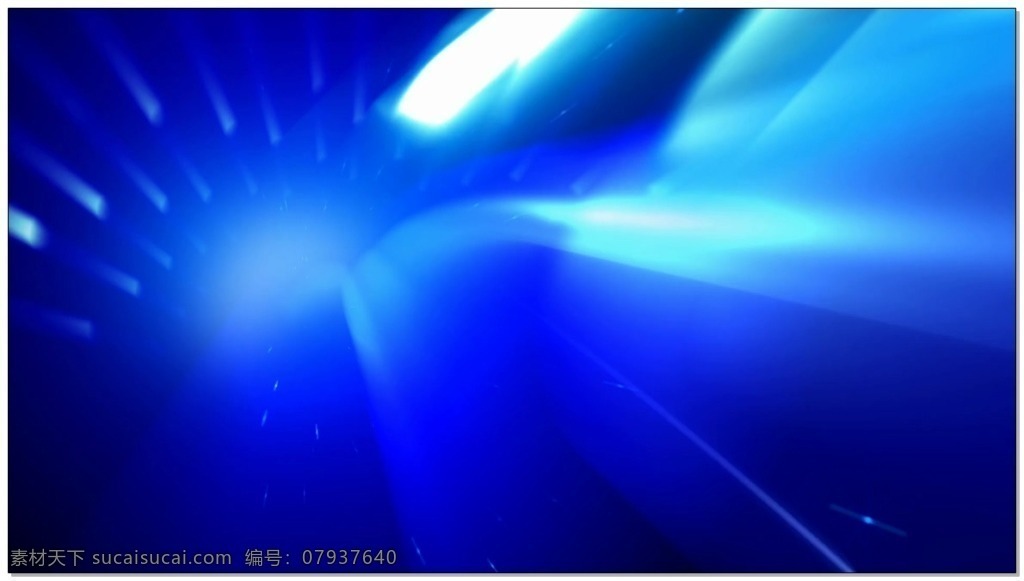 穿越 时空 视频 蓝色 光芒 渐变 视频素材 动态视频素材