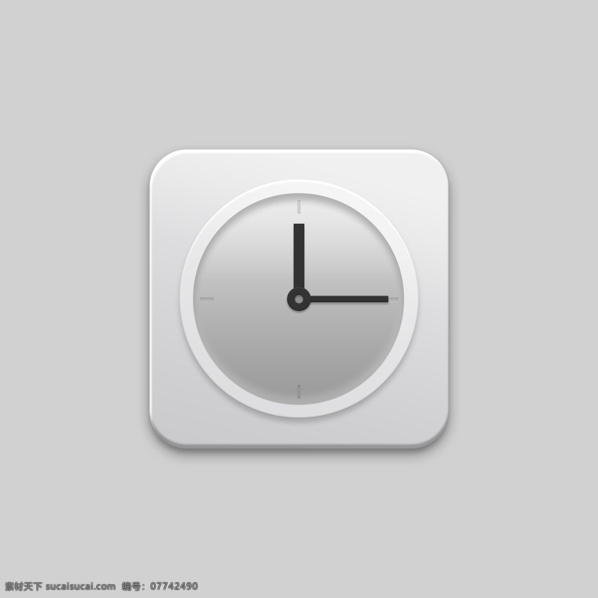 时间 时钟 灰白色 手机 图标 主题 手机主题 icon