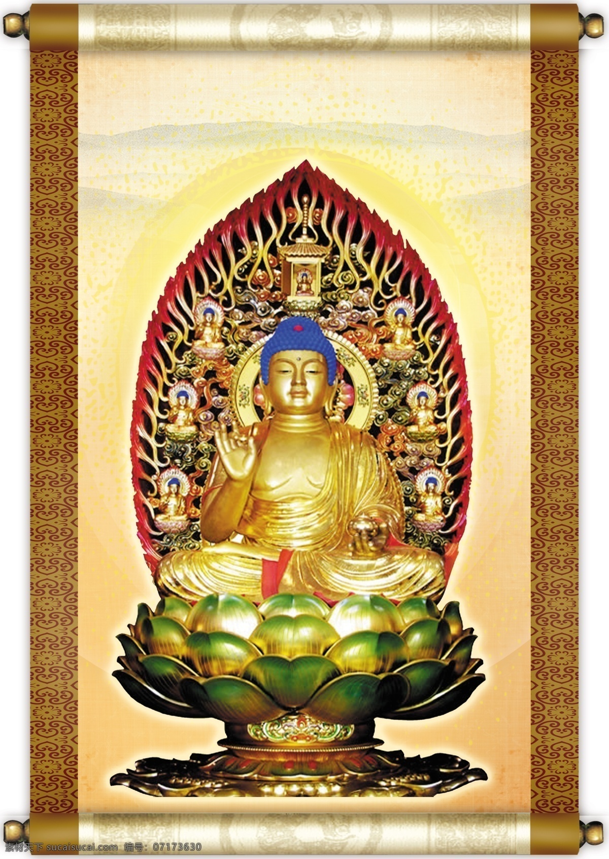 佛光 佛教文化 佛祖 金佛 金蓮 金佛祈福 蓮座 佛教宣傳 佛教圖畫 金色塑像 大佛像裝飾畫 佛像無框畫 金身佛像 原創(chuàng)設(shè)計(jì) 原創(chuàng)海報(bào)