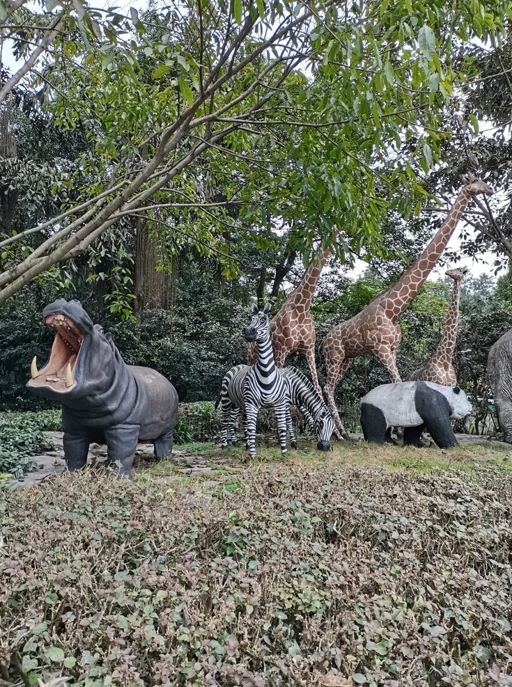 動物園 雕塑 內景 雕像 動物雕塑 野生動物 生物世界