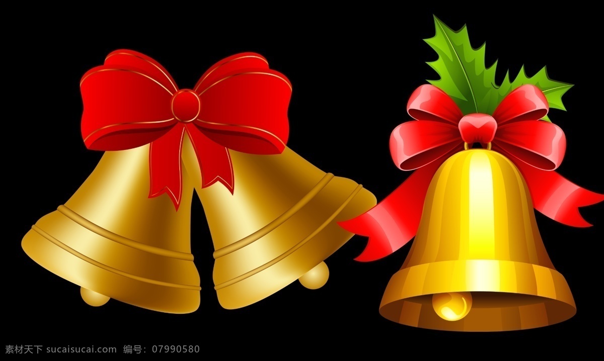 圣诞节装饰品 饰品 红色蝴蝶结 铃铛 金色铃铛 圣诞 圣诞节