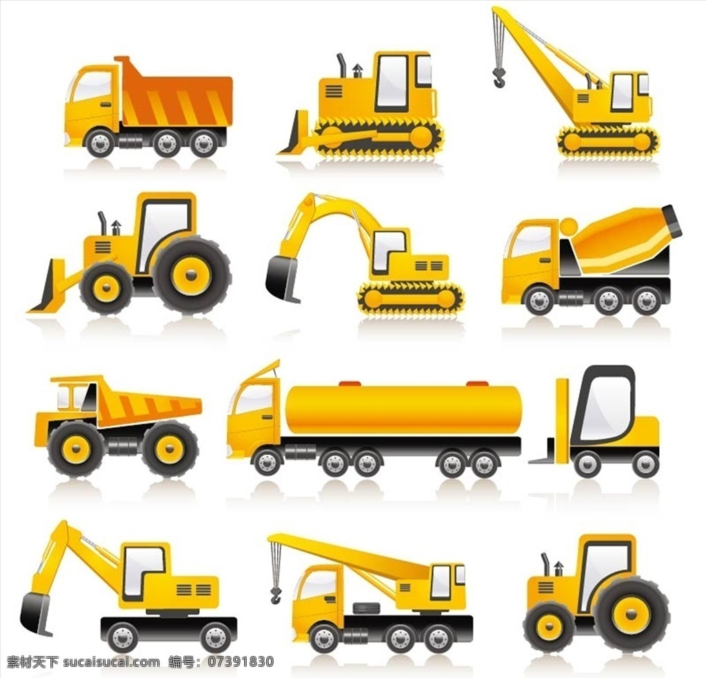工程車(chē)圖片 工程車(chē) 建筑工程 車(chē)輛 車(chē)子 運(yùn)載 挖掘 運(yùn)輸車(chē)輛 挖掘機(jī) 推土機(jī) 壓路機(jī) 裝載機(jī) 起重機(jī)械