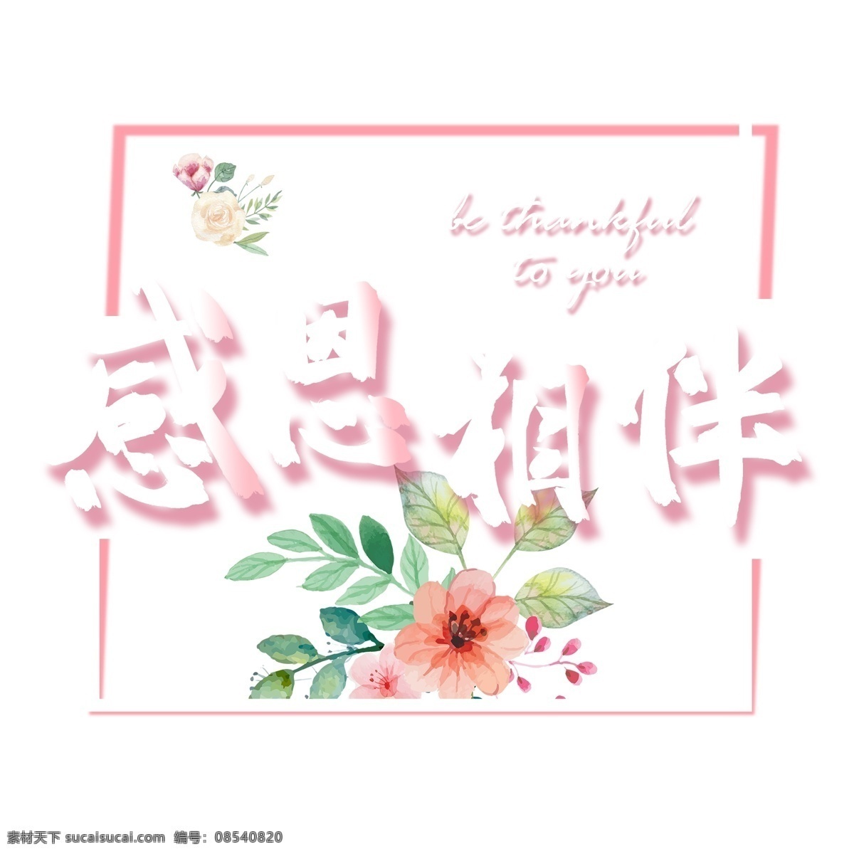 感恩节 小 清新 粉色 系 感恩 相伴 感恩的心 感恩父母 小清新 粉色系 感恩相伴 感恩遇见