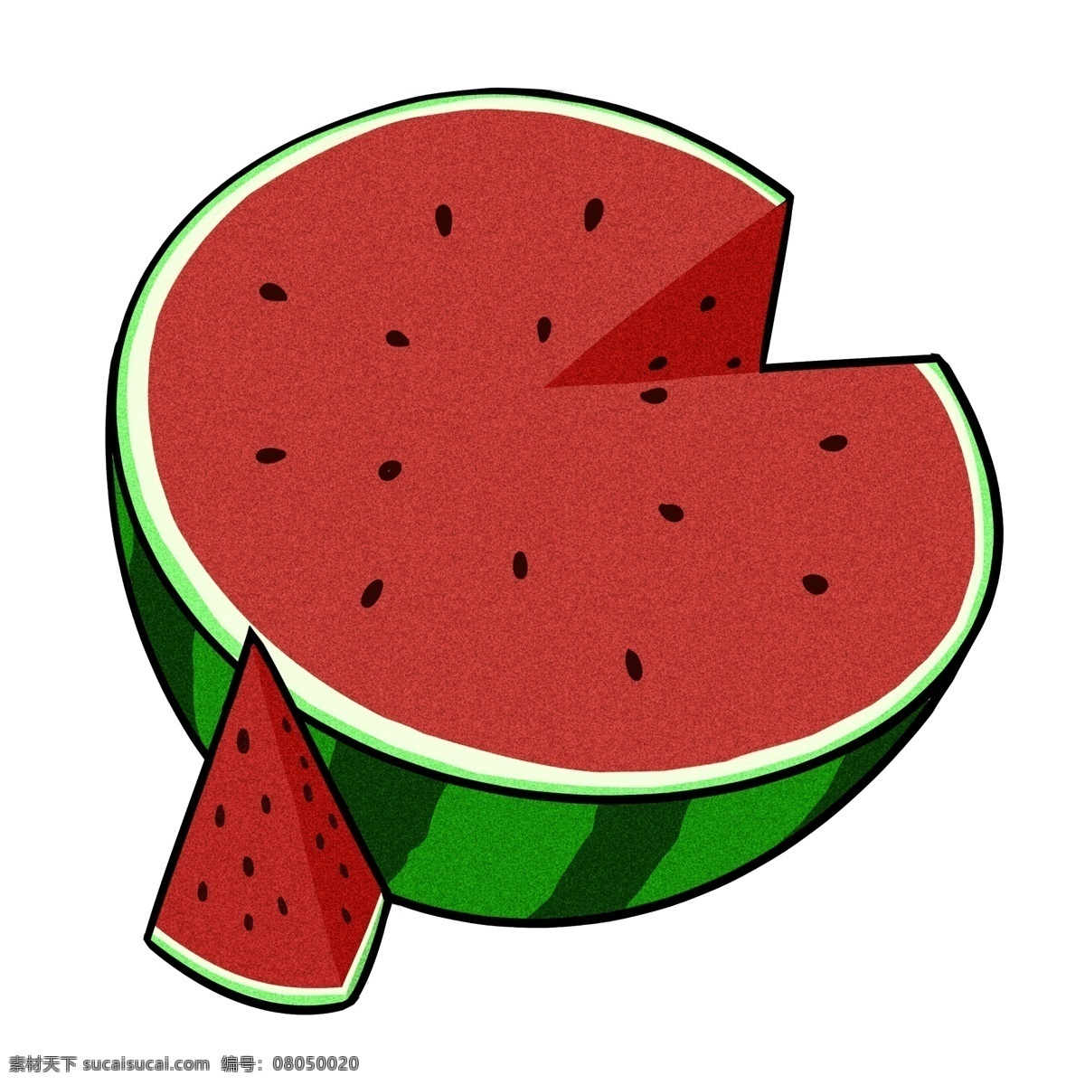 卡通 夏季 爽口 大 西瓜 透明 底 卡通西瓜 西瓜卡通 夏天 吃西瓜 大塊西瓜 西瓜手繪 手繪西瓜
