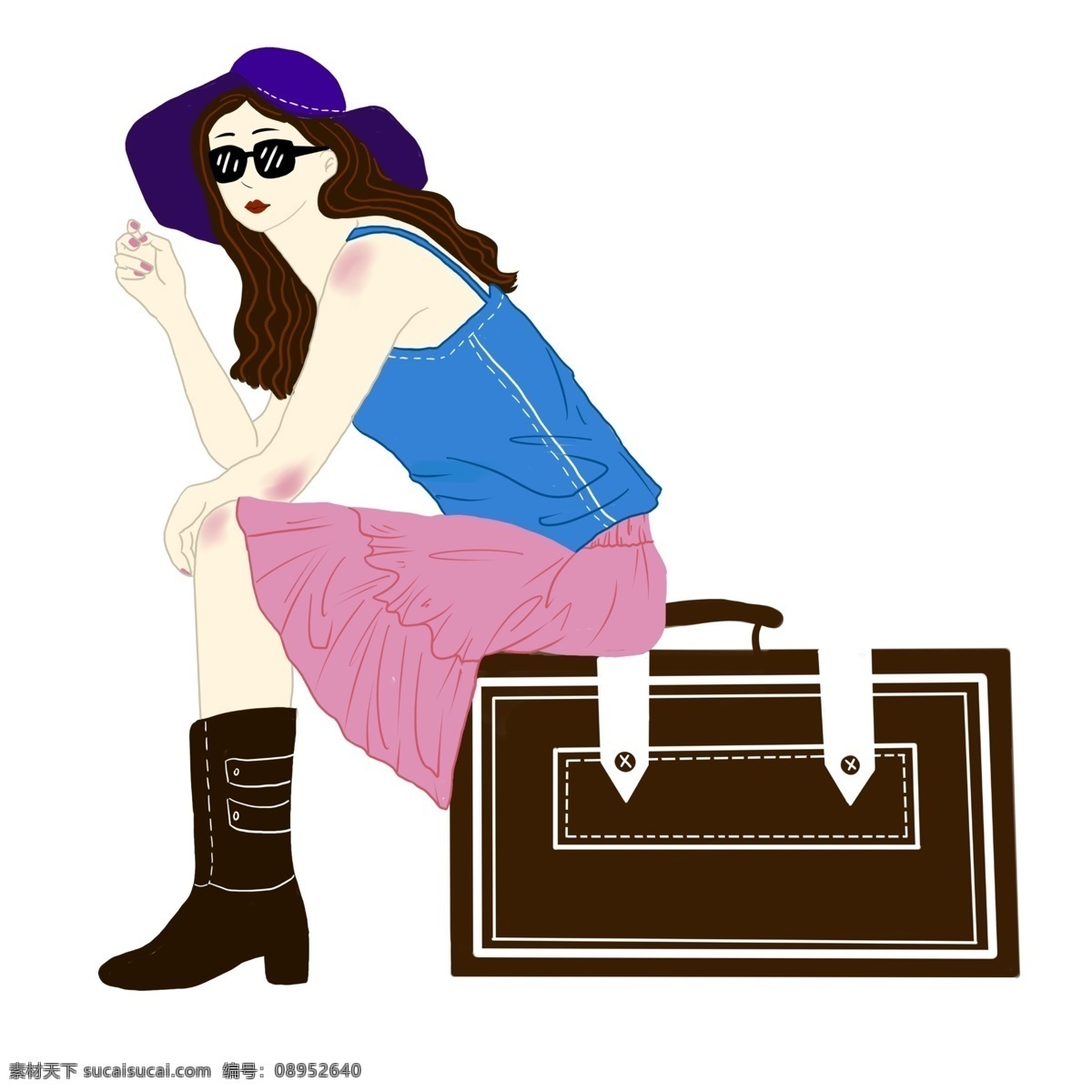 旅游时尚女士 夏季旅游 女士 行李箱