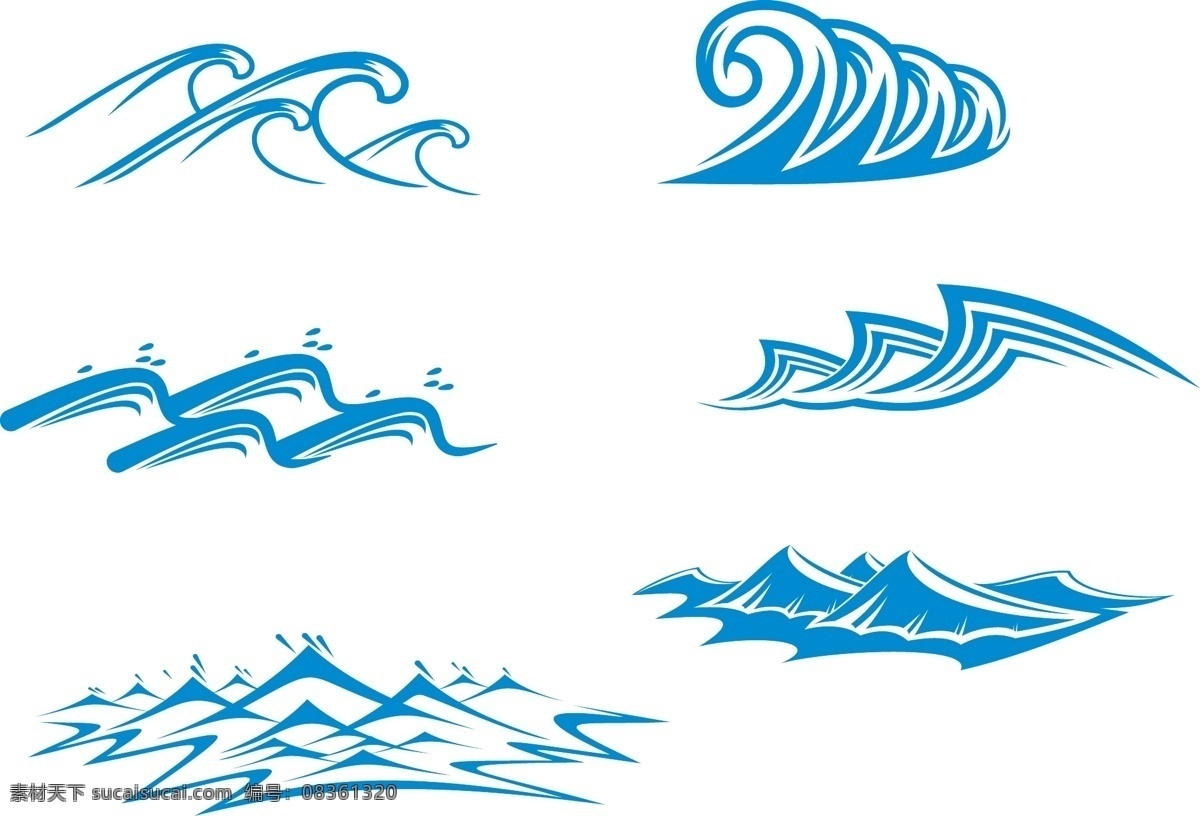 水波 波浪 水花 水浪 海浪 水流 藍色動感水花 水 各種 形狀 水波紋 wave 動感水花 山水 瀑布 流水 水波主題圖標 水花圖標 水波圖標 小圖標 標識標志圖標 矢量