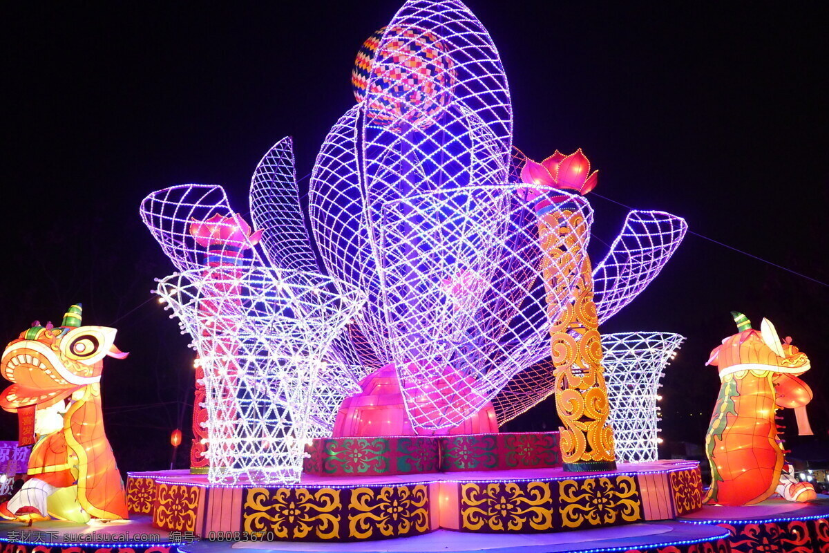 炫麗燈展 燈會(huì) 燈展 炫麗 公園 夜景 璀璨 傳統(tǒng)文化 文化藝術(shù)