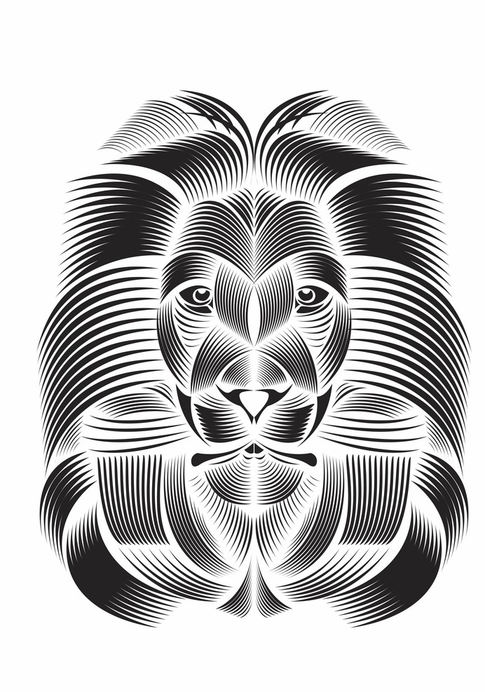 頭像 獅子 動物 紋理 抽象 動漫動畫 動漫人物