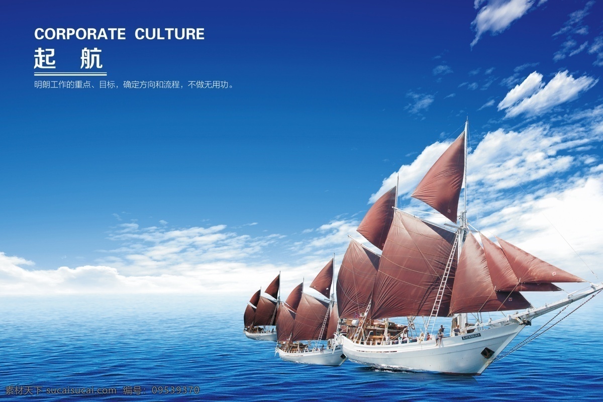 起航 企業(yè)文化 船 揚(yáng)帆 天空 工作重點(diǎn) 目標(biāo) 明確方向 不做無(wú)用功