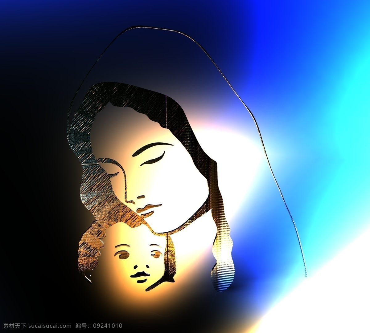 瑪麗 母親 兒子 圣誕節(jié) 3d模型素材 其他3d模型