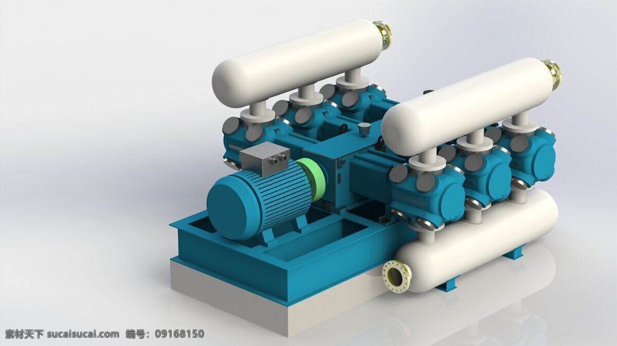 cng 压缩机 工业设计 管道 能源和电力 3d模型素材 其他3d模型