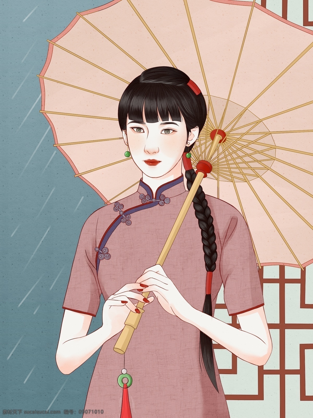 國(guó) 潮 打傘 旗袍 女子 國(guó)潮 美女 雨傘 紙傘 古風(fēng) 中國(guó)風(fēng)