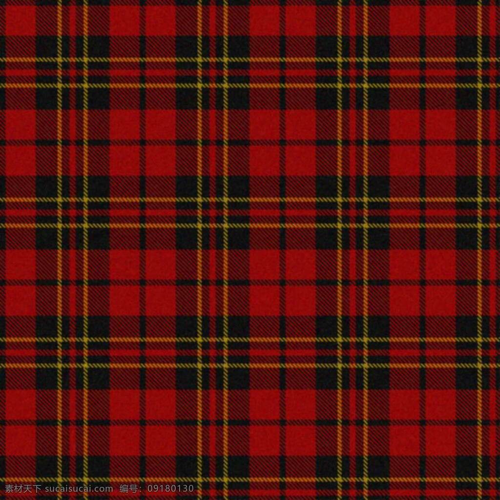 苏格兰格子 红色 黑色 苏格兰 格子 条纹 布料 图案 花边花纹 底纹边框