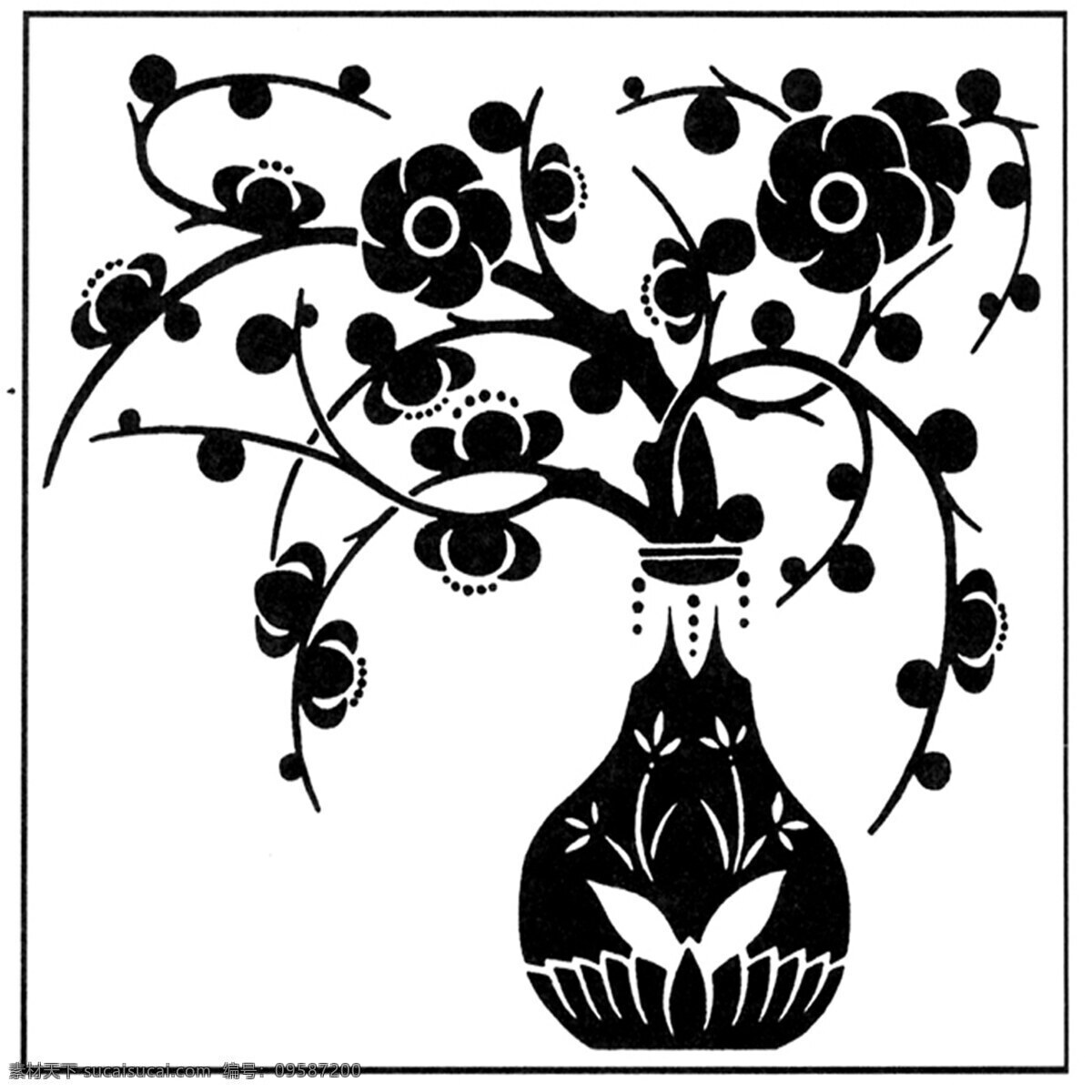 花鳥圖案 傳統(tǒng) 裝飾 傳統(tǒng)裝飾 設(shè)計(jì)素材 裝飾圖案 書畫美術(shù) 白色