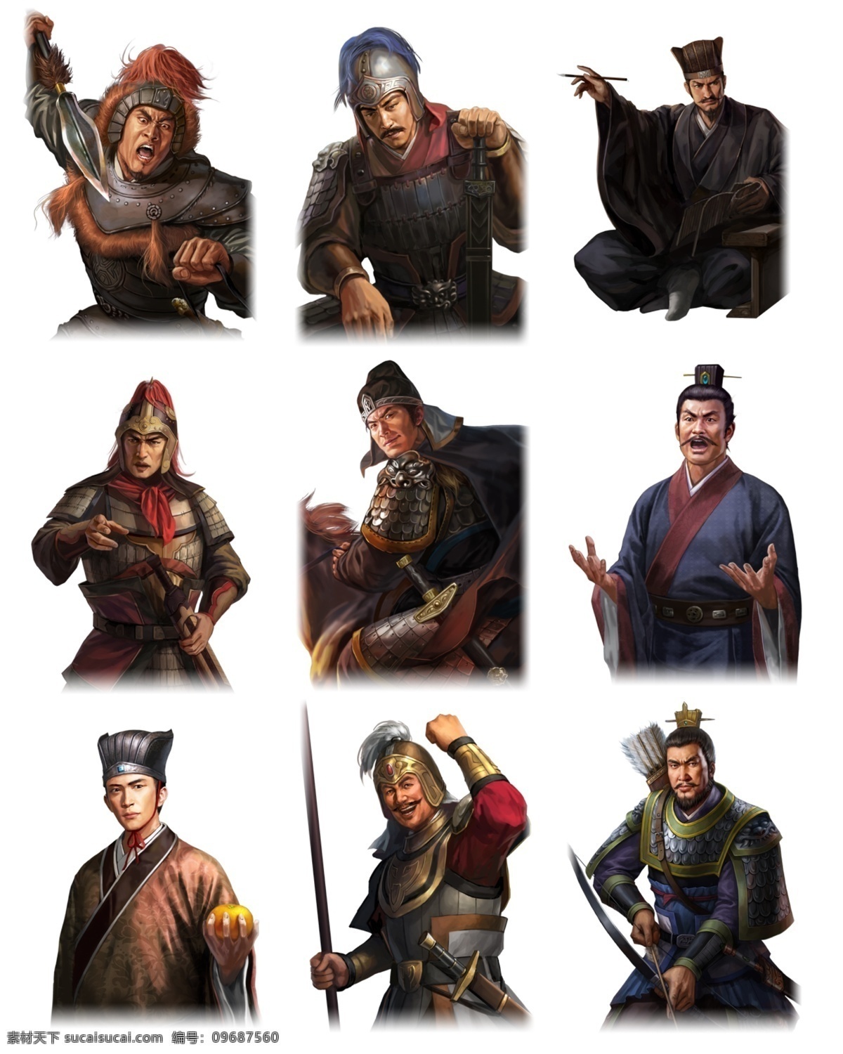 三國(guó)人物 戰(zhàn)士 武士 武將 大將 將軍 文人 謀士 謀臣 vs三國(guó) 動(dòng)漫人物 真三國(guó)無雙 三國(guó) 三國(guó)志 游戲 動(dòng)漫動(dòng)畫 人物 分層 源文件
