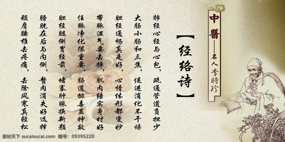經(jīng)絡(luò) 詩(shī) 廣告設(shè)計(jì)模板 源文件 展板模板 中醫(yī) 模板下載 經(jīng)絡(luò)詩(shī) 名人李時(shí)珍 海報(bào) 其他海報(bào)設(shè)計(jì)