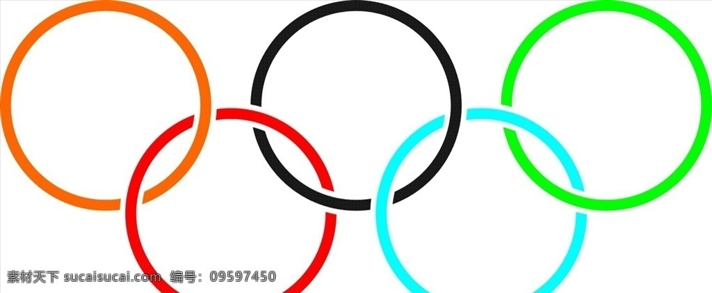 五环 色彩 奥运 海报素材