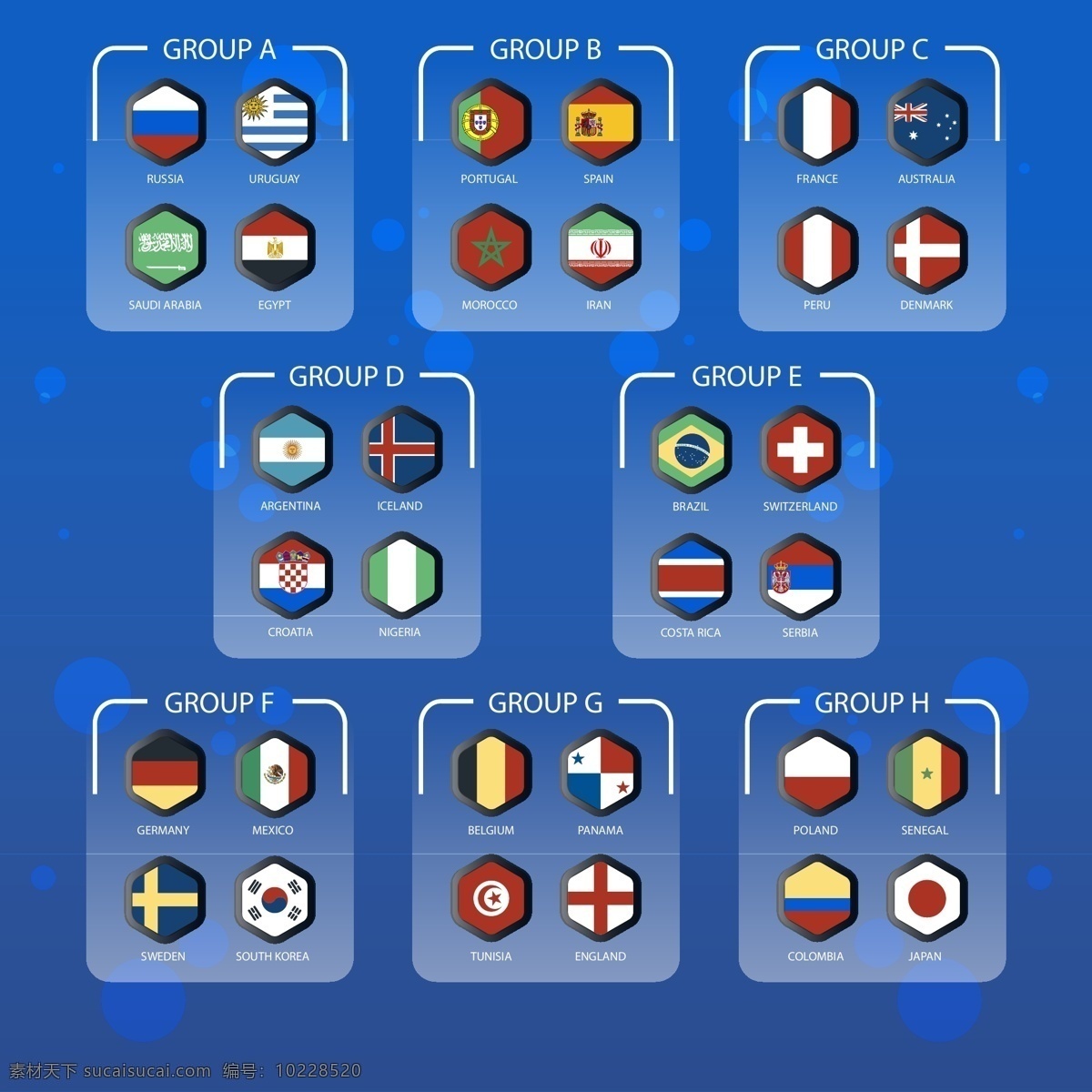 矢量 世界各国 足球 锦标赛 国旗 世界杯 矢量素材 卡通 俄罗斯 欧洲杯 比赛 体育 竞赛