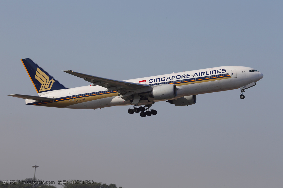 新加坡 航空 波音 777 民航 飞机 起飞 国内旅游 旅游摄影