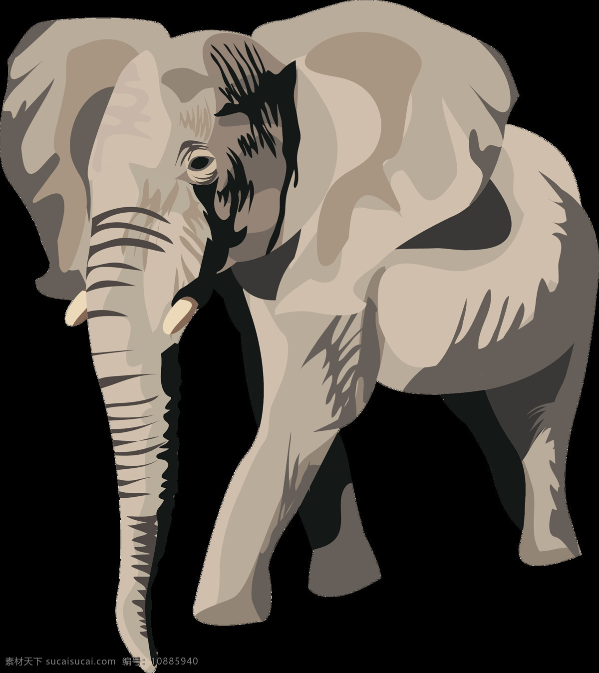 手绘 卡通 动物 大象 高清 透明 手绘大象 卡通大象 卡通动物 大象高清图案 大象png图 生物世界 野生动物