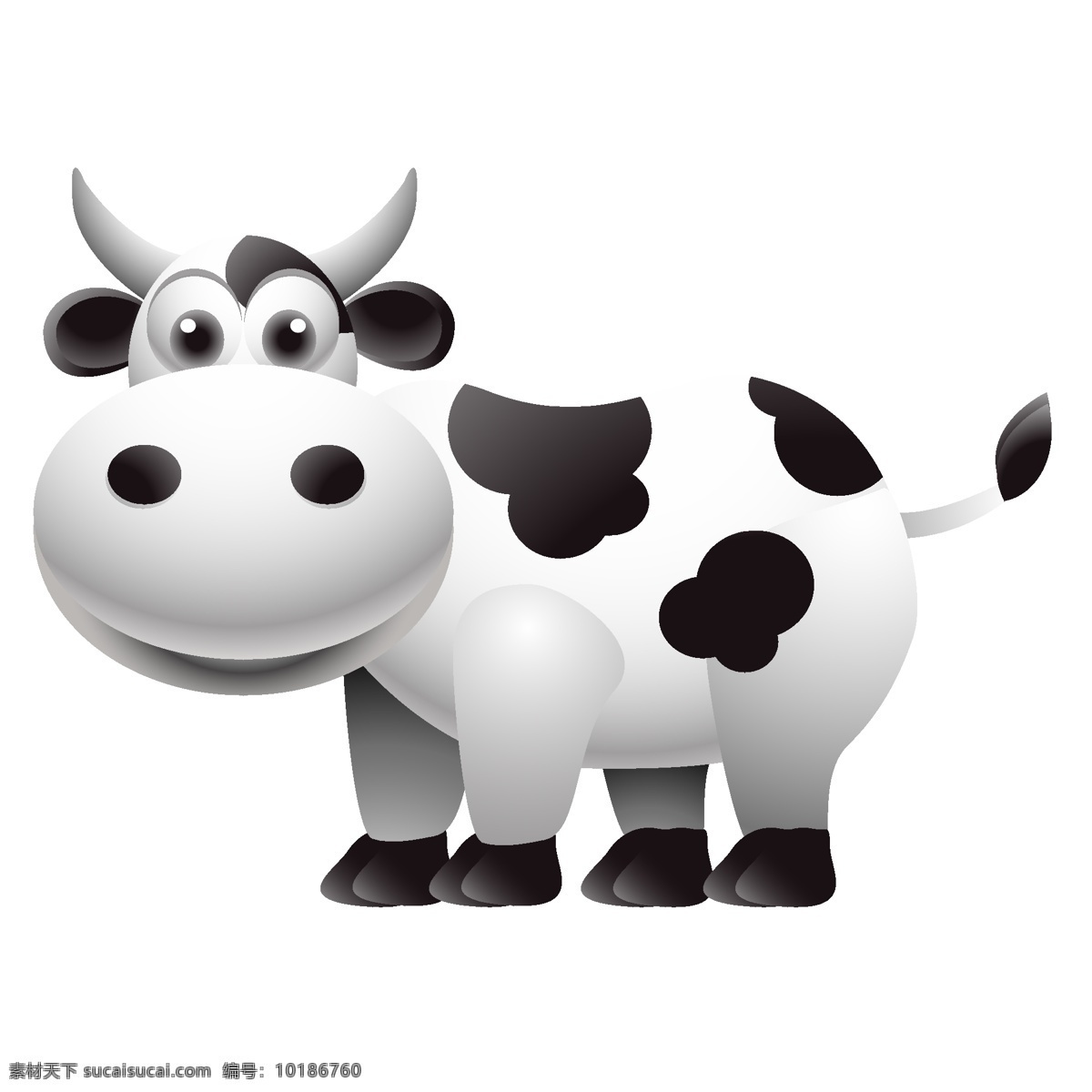 卡通奶牛 卡通牛 黑白牛 牛 奶牛 矢量牛 矢量奶牛 奶牛矢量 包装设计