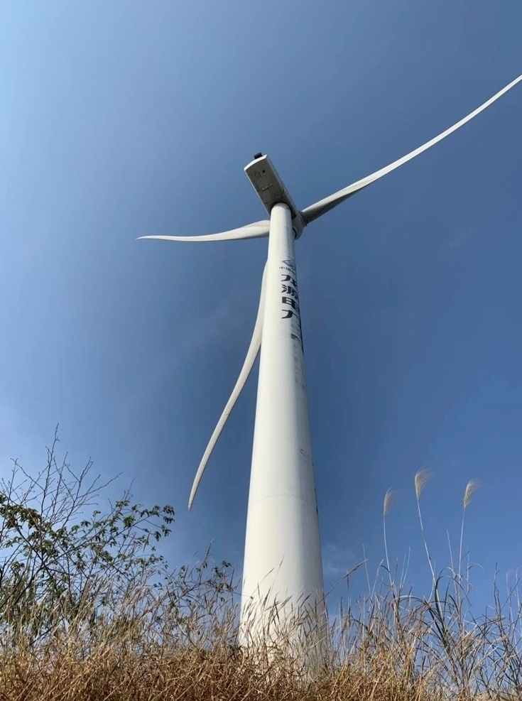 风力 发电机组 仰视 拍摄 风力发电 风电 现代科技 发电 新能源