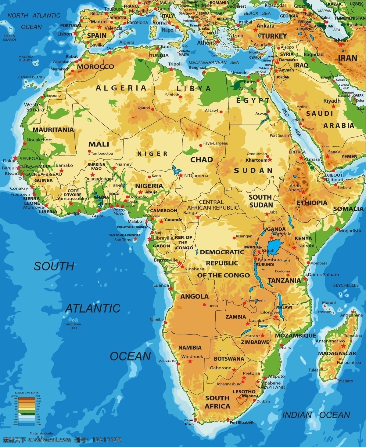 世界 版图 地理 矢量 版图地理 欧洲 非洲 南美洲 国家地图 世界地图 彩色 地图 矢量地图 黄色