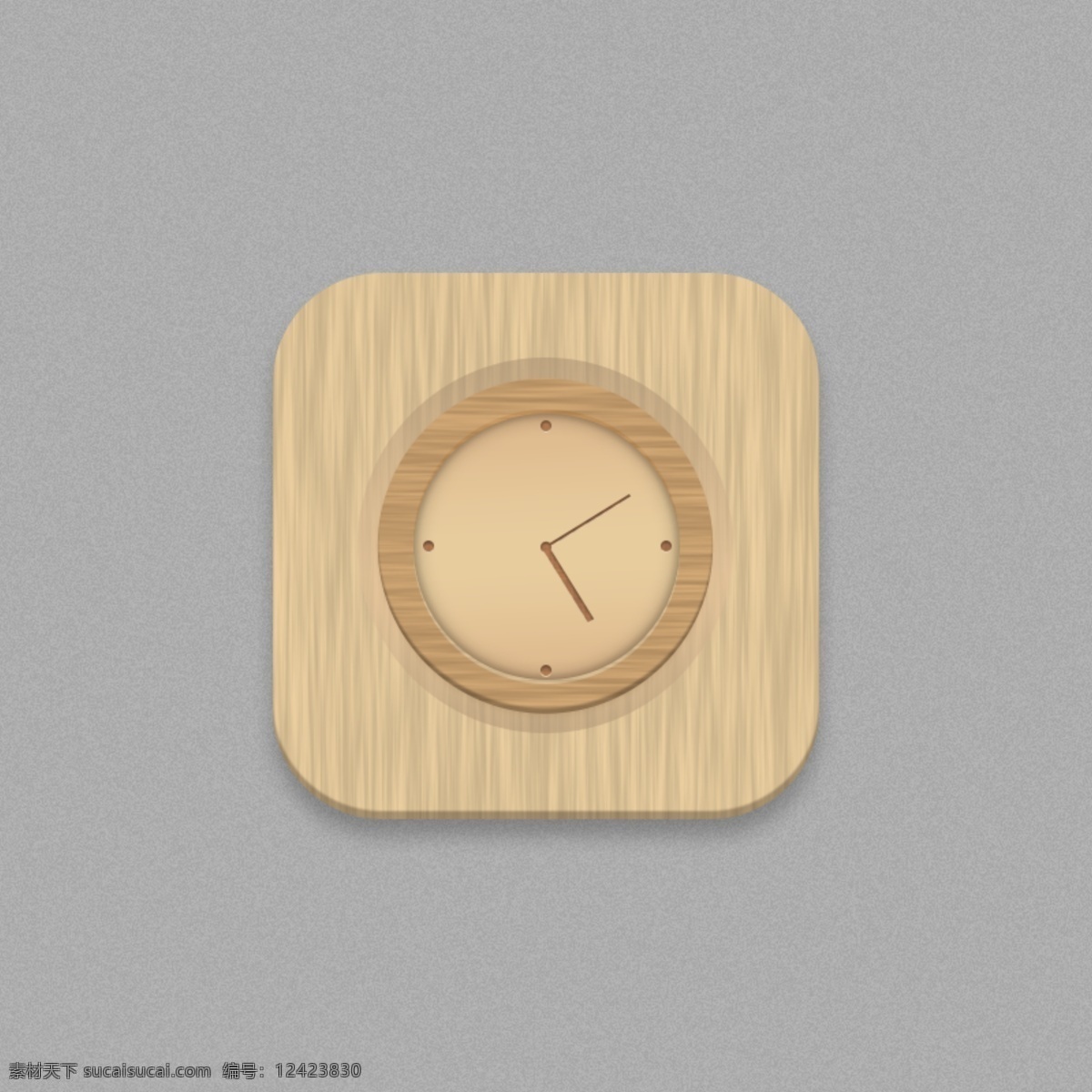 时钟 时间 图标 手机 主题 木纹 app 商用 元素 手机主题