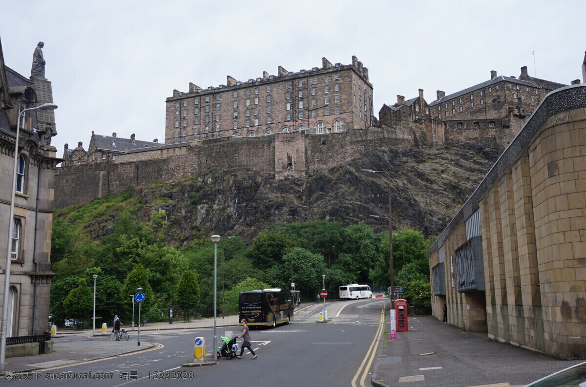 城中要塞 英国 苏格兰 爱丁堡 城堡 古堡 街道 街景 英伦 国外旅游 旅游摄影