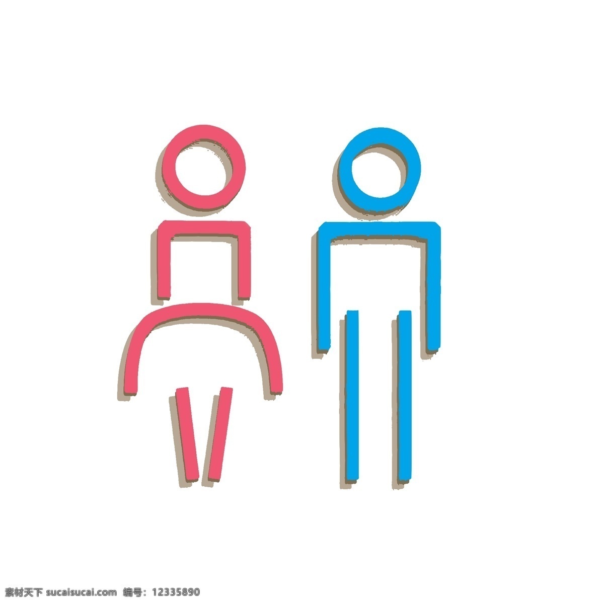 男女 符號(hào) 粉色 藍(lán)色 標(biāo)志 免 摳 性別 可愛(ài) 簡(jiǎn)約 免摳 卡通