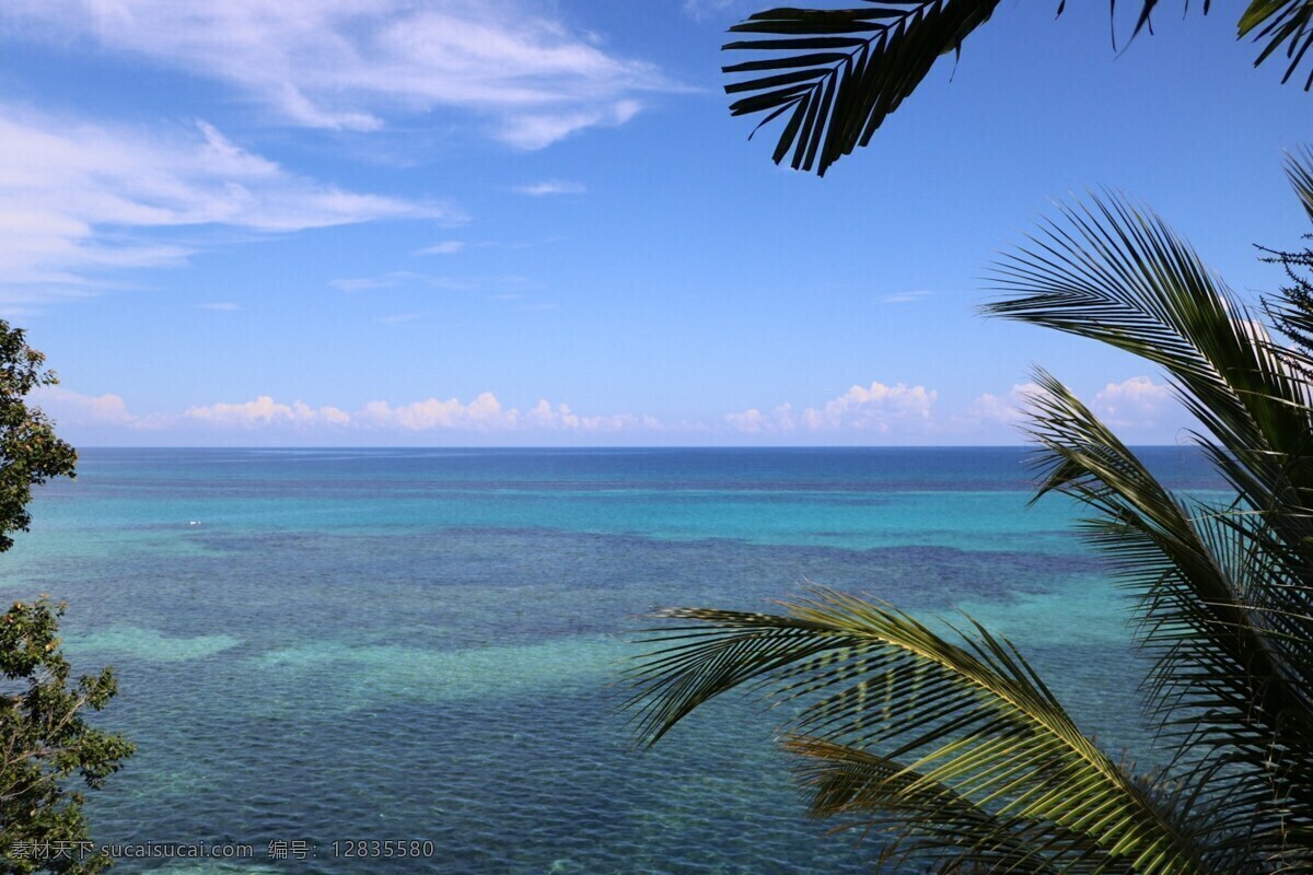 夏威夷 度假 风景 夏威夷风景 大海 蔚蓝大海 海面 水面 蔚蓝 天空 海岸 自然风光 自然景观 自然风景