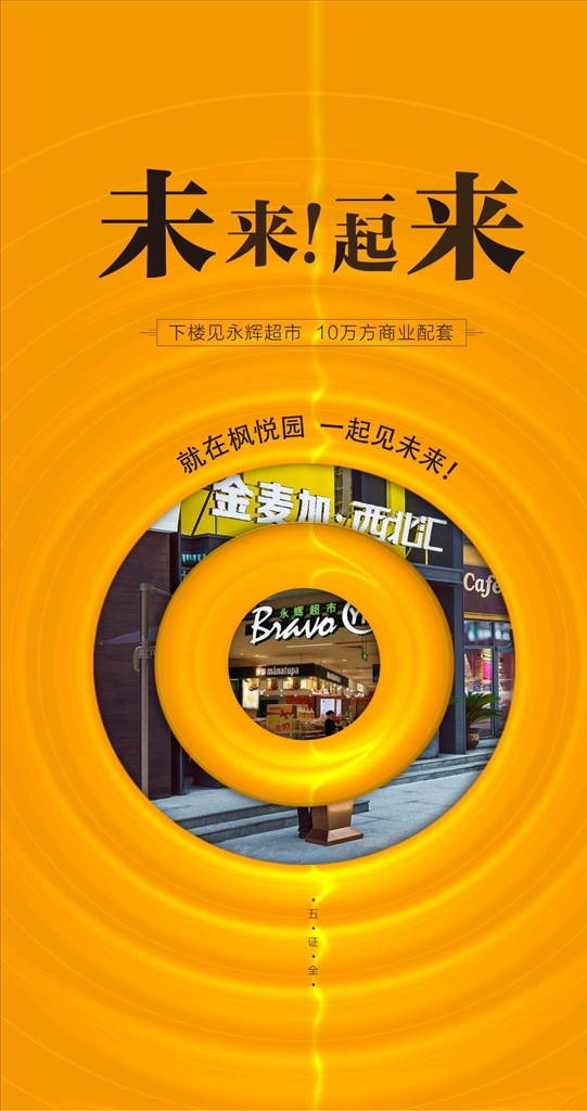 地產(chǎn) 未來 公寓 海報(bào) 商超