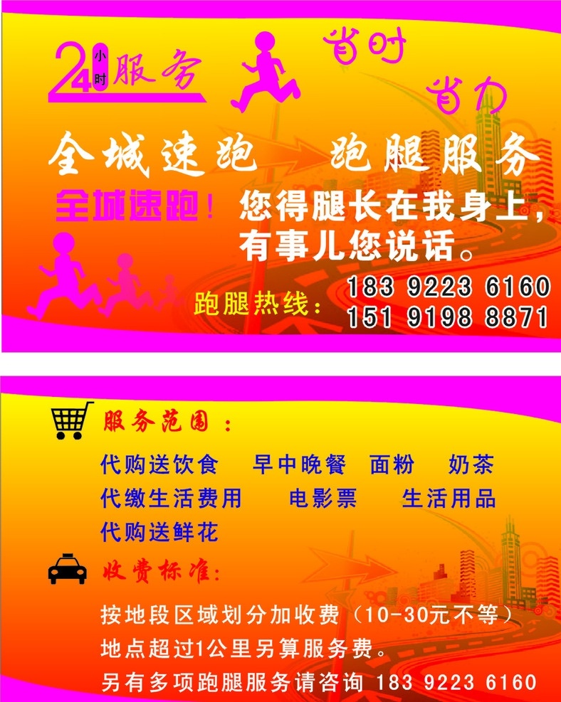 全城速跑 速跑公司 服務(wù) 代購(gòu) 有事您說(shuō)話 您的腿 長(zhǎng)在我身上 快遞服務(wù) 省時(shí) 省力 全心服務(wù) 矢量