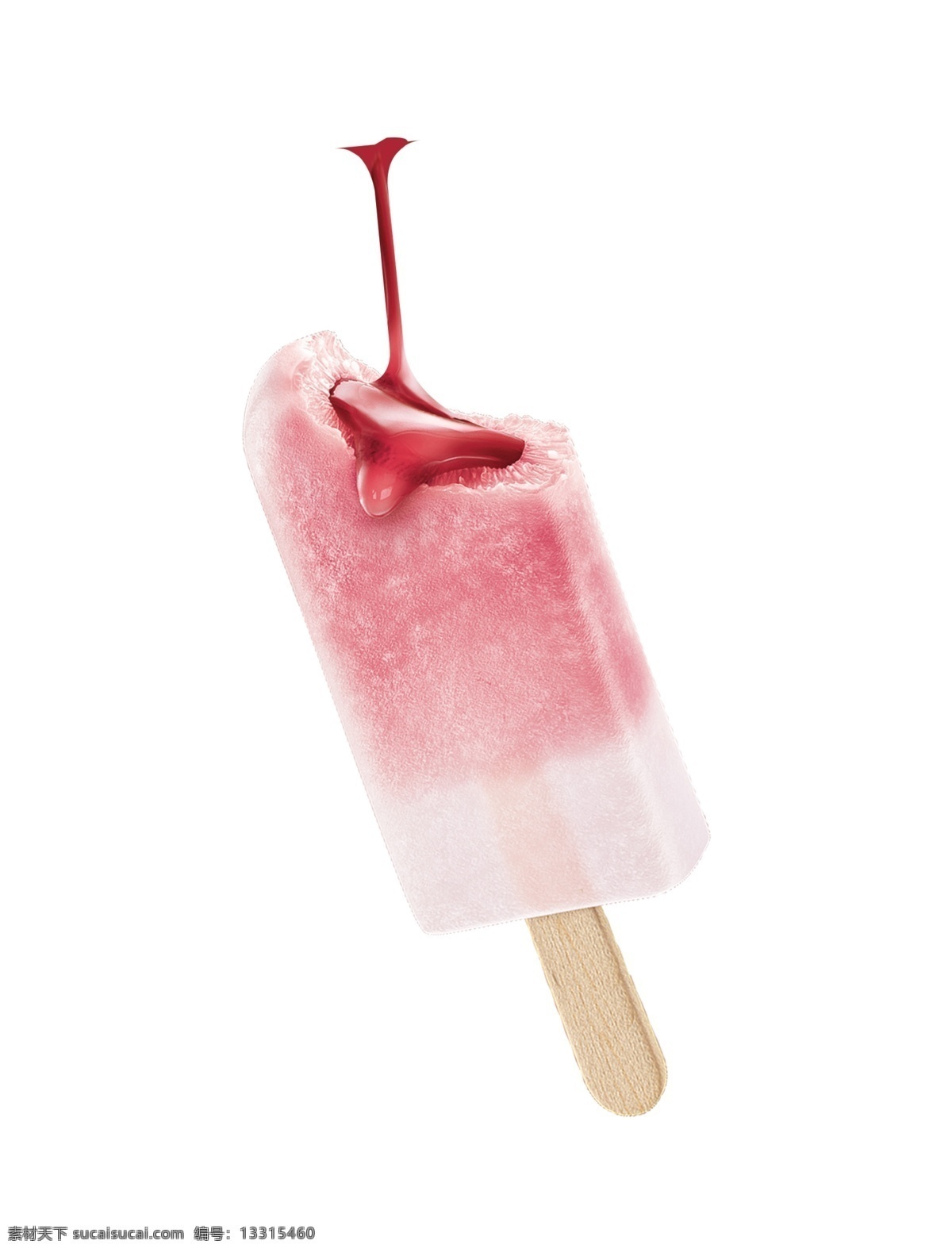 草莓 沙 冰 冰棍 雪糕 沙冰 冰淇淋 分层 高清 平面图