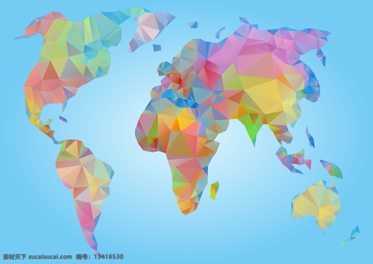 精美 世界地图 矢量 世界地理 全球世界 地图 七大洲 四 大洋 版图 环球 地形 青色 天蓝色