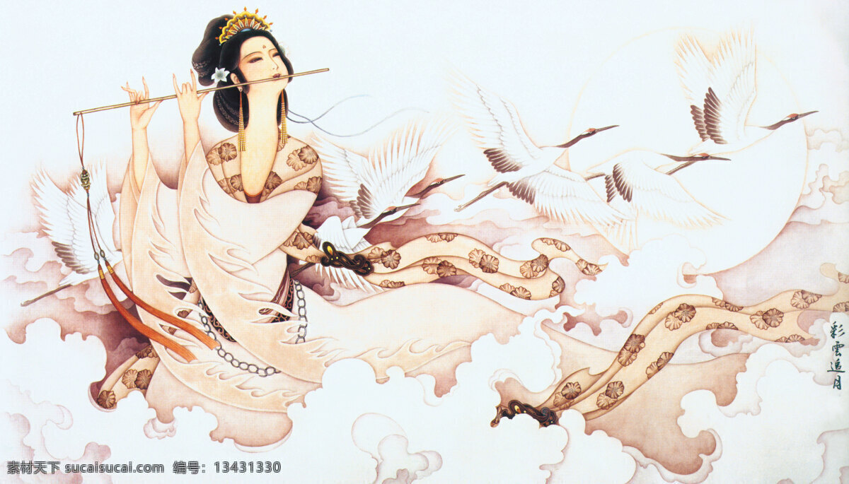 富貴 美人 圖 彩云追月 國(guó)畫(huà) 水彩畫(huà) 抽象 藝術(shù)美人 美女 時(shí)尚 個(gè)性 女郎 琴 吉他 天鵝 云彩 笛子 文化藝術(shù) 繪畫(huà)書(shū)法 設(shè)計(jì)圖庫(kù)
