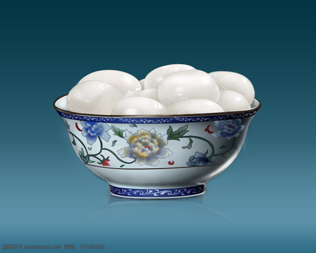 美味 碗 湯圓 高清 年夜飯 瓷碗 一碗湯圓