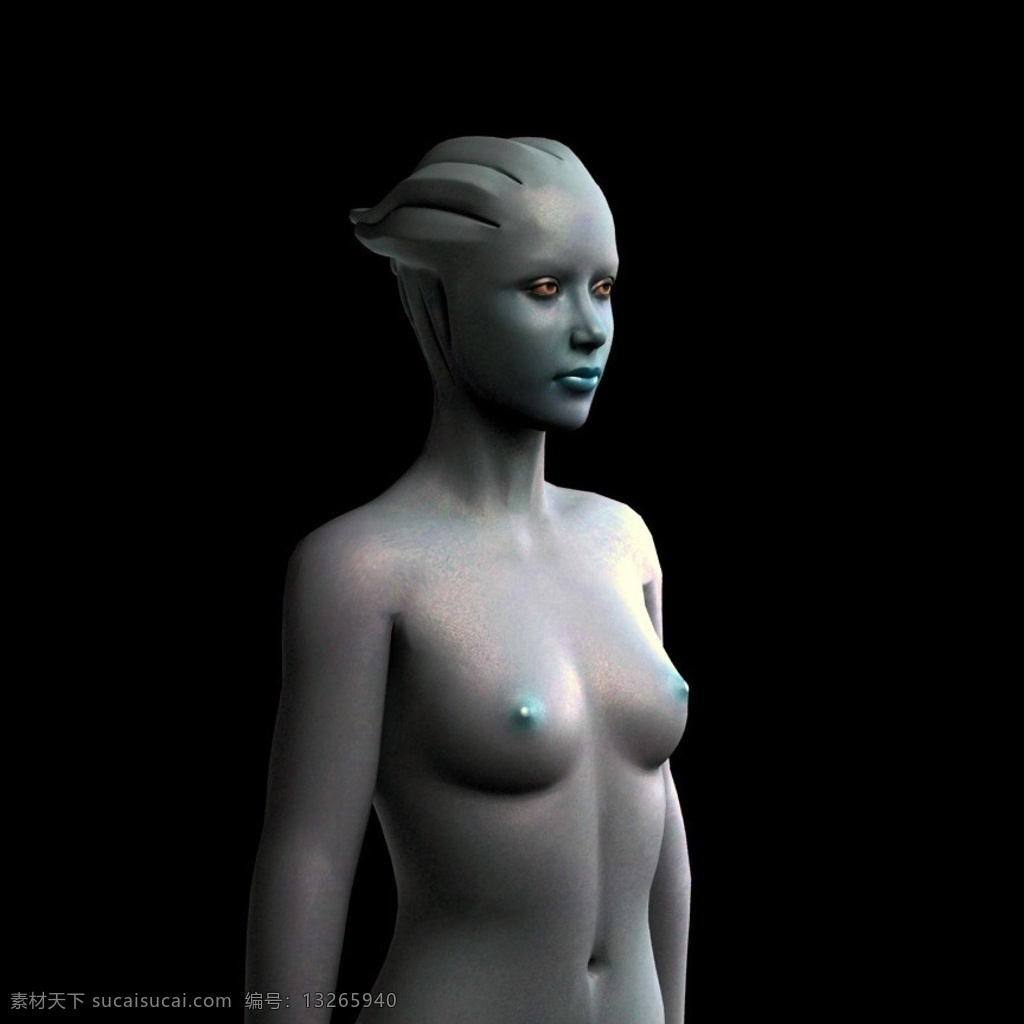 质量效应2 莎丽 女性 模型 质量效应 3d 人物 游戏 建模 源文件 max 其他模型 3d设计模型