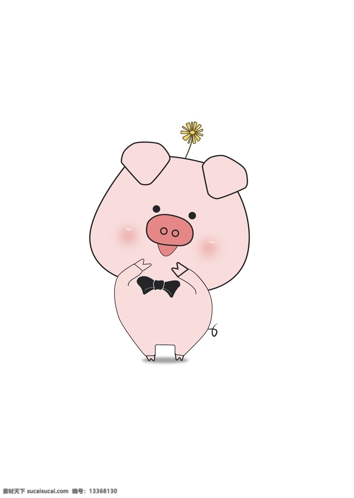 可爱 粉红 猪 线 稿 粉红猪 猪猪线稿 粉红猪线稿 卡通 形象 可爱猪猪线稿