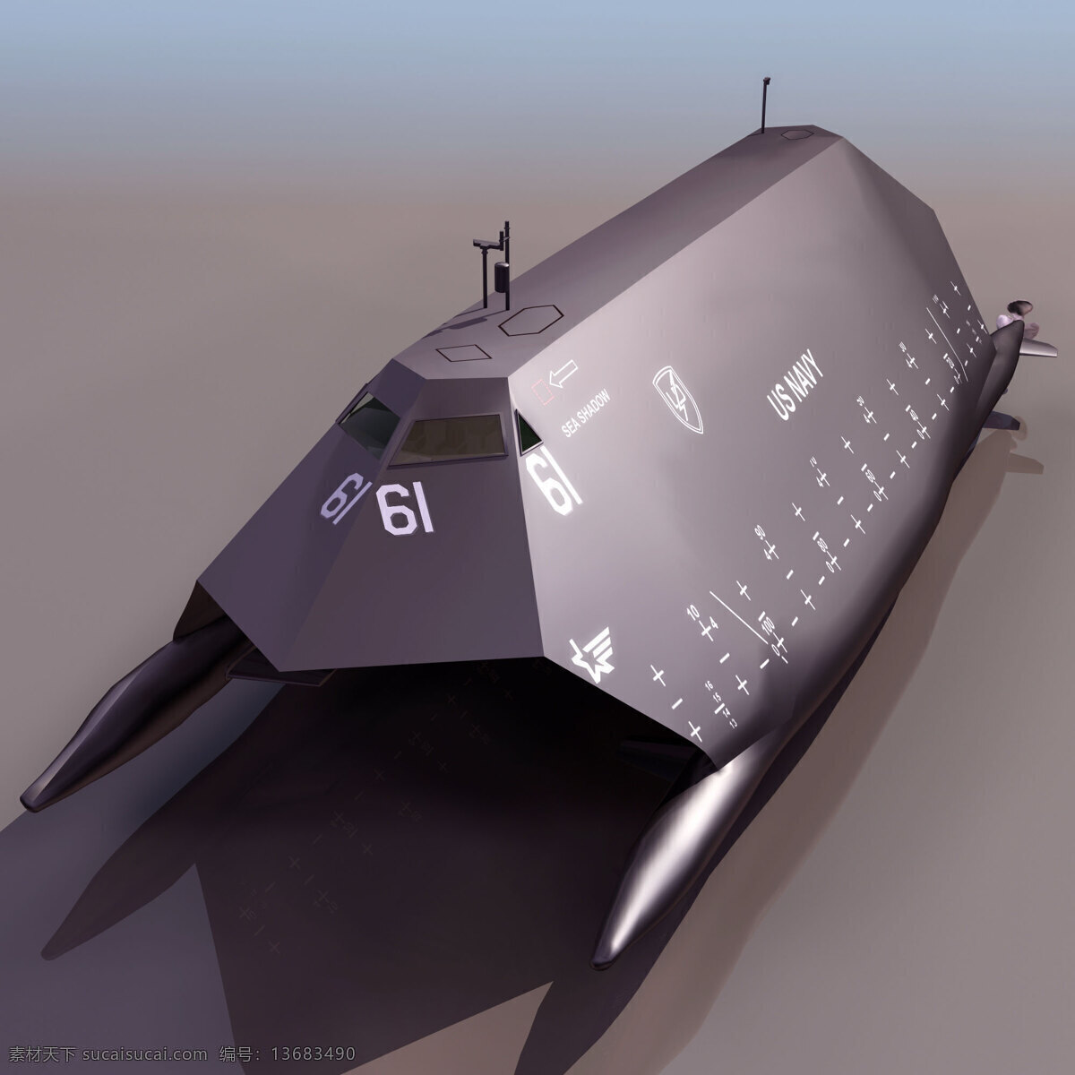 3d模型图库 军事 武器装备 新型战舰 3d作品 3d设计