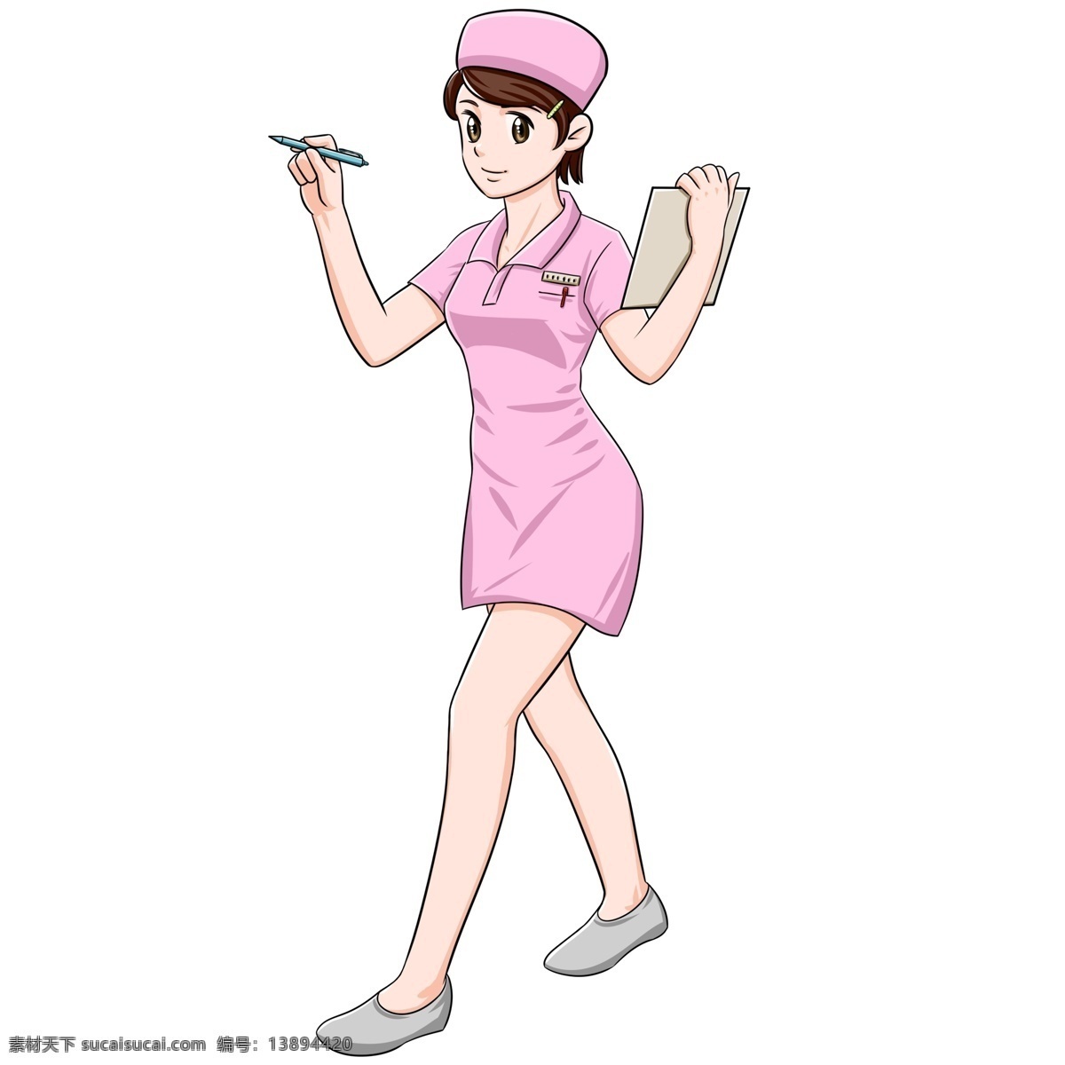 俏皮 可愛 小護(hù)士 商用 查房 護(hù)士 白衣天使 女孩 醫(yī)護(hù)人員 醫(yī)療