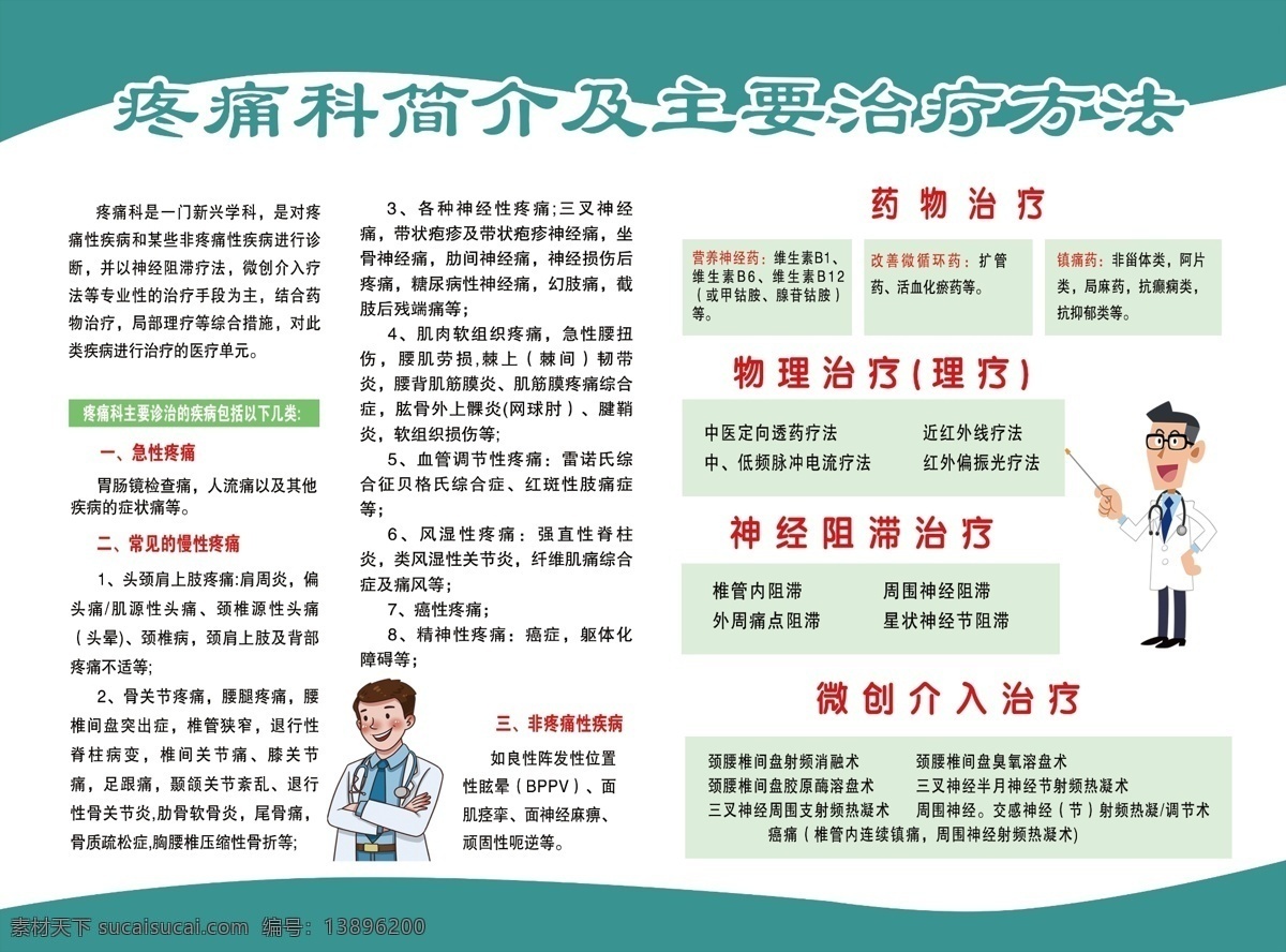 醫(yī)院手冊(cè)圖片 疼痛科 醫(yī)院介紹 科室冊(cè)子 疼痛科治療 折頁(yè) 宣傳單 印刷 分層