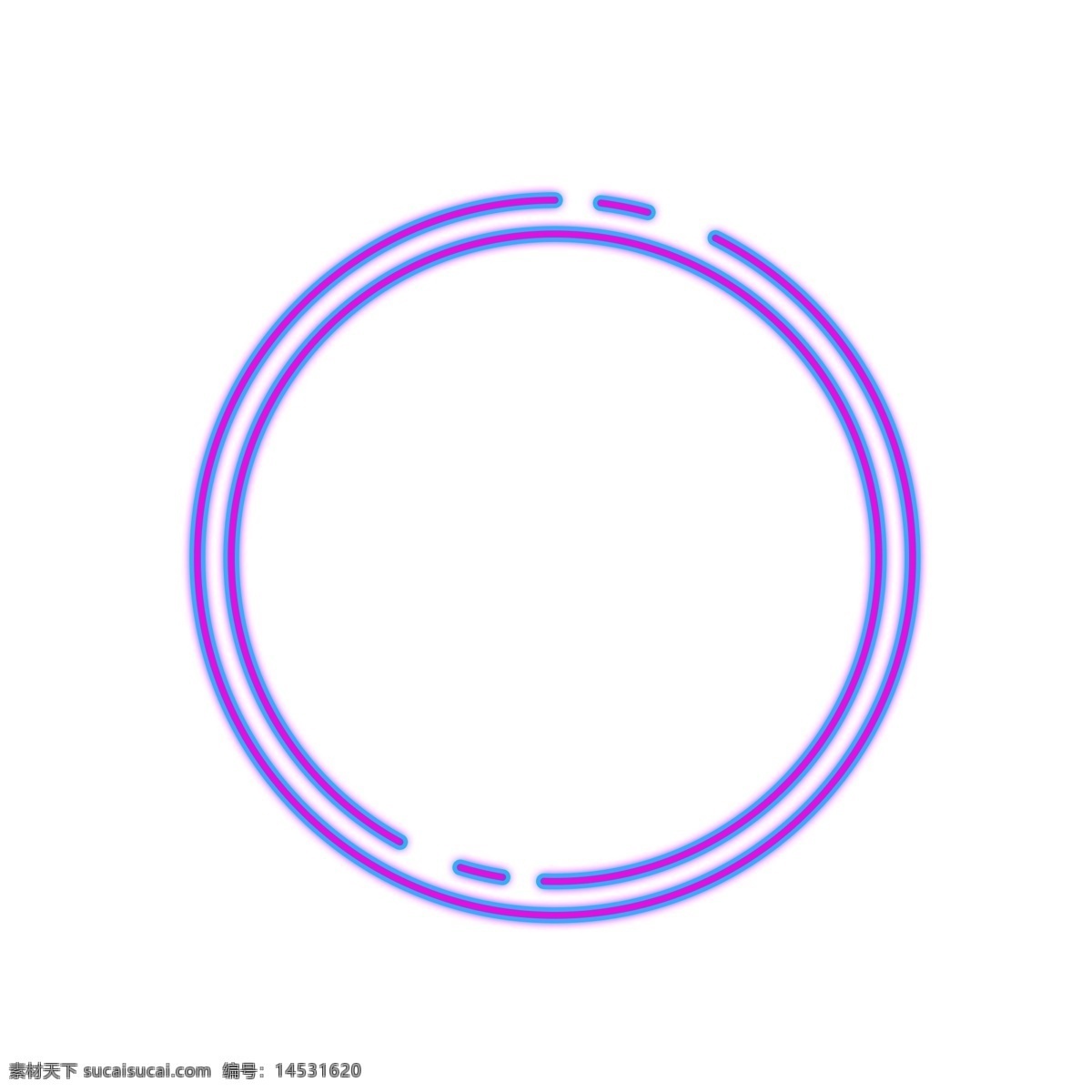 紫色 线条 霓虹灯 装饰 圆形 卡通手绘 水彩 蓝色 渐变色 霓虹灯标签 创意 圆圈 几何图形 科技图形