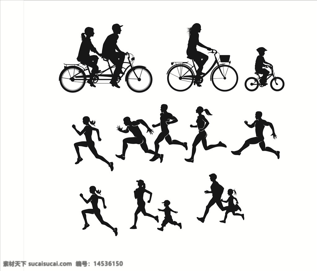 跑步剪影 跑步 剪影 城市 運動 健康