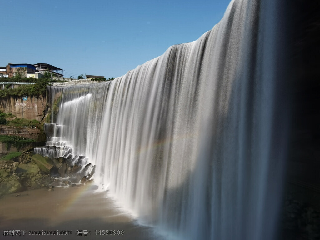 瀑布 底坑瀑布 亚洲最宽瀑布 嘉临江瀑布 越江河瀑布