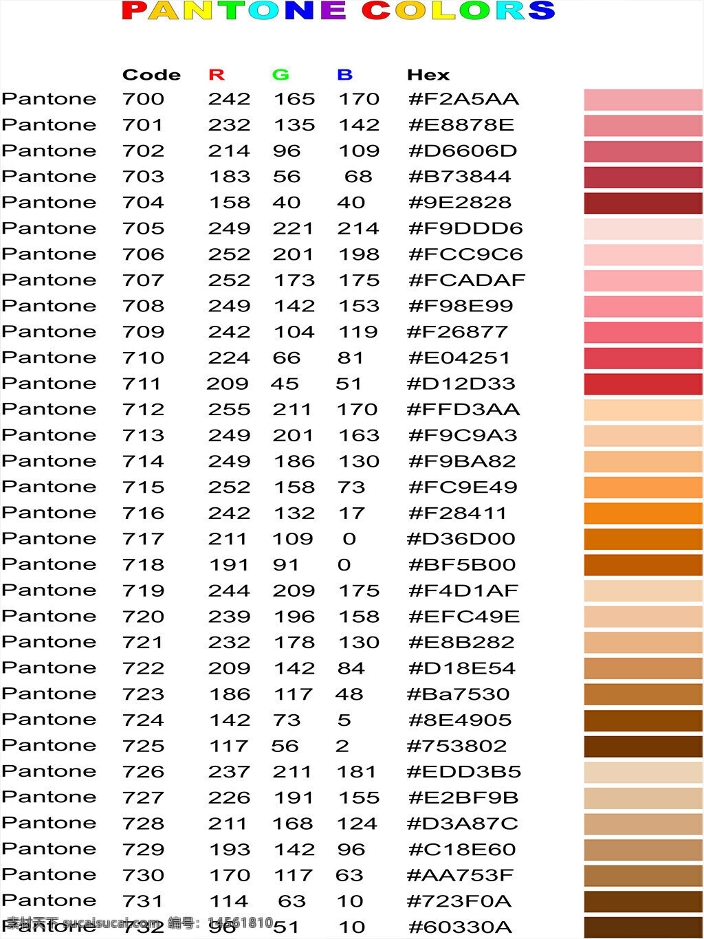 潘通色号600系列 查询 颜色 从100~800多 可以生成pdf文件 cmyk文件