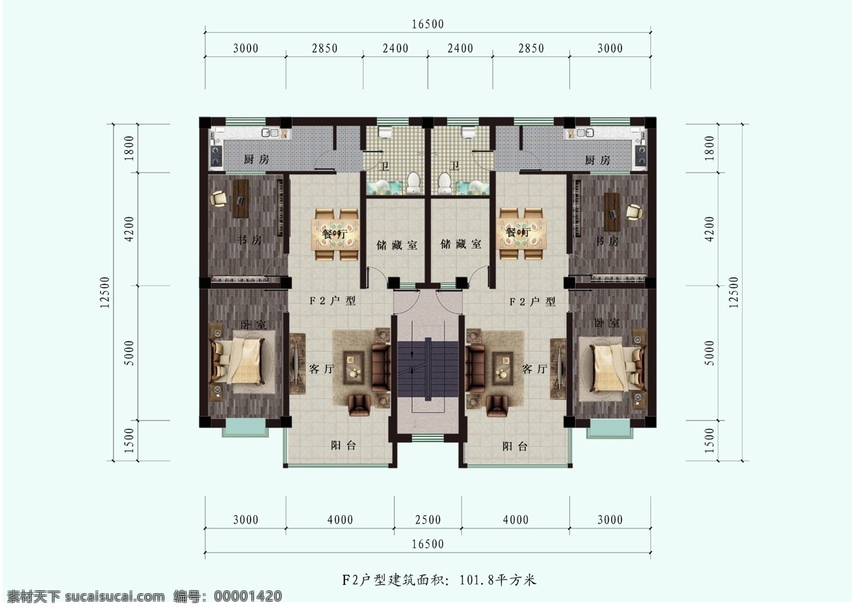 户型 图 户型平面图 户型图 环境设计 室内设计 源文件 彩色户型图 装饰素材