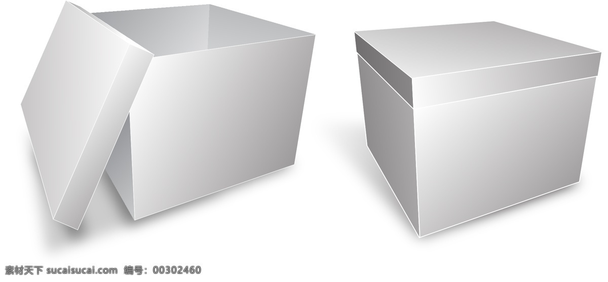 款 实用 空白 盒子 矢量 盒子矢量 箱子 空白盒子 矢量图