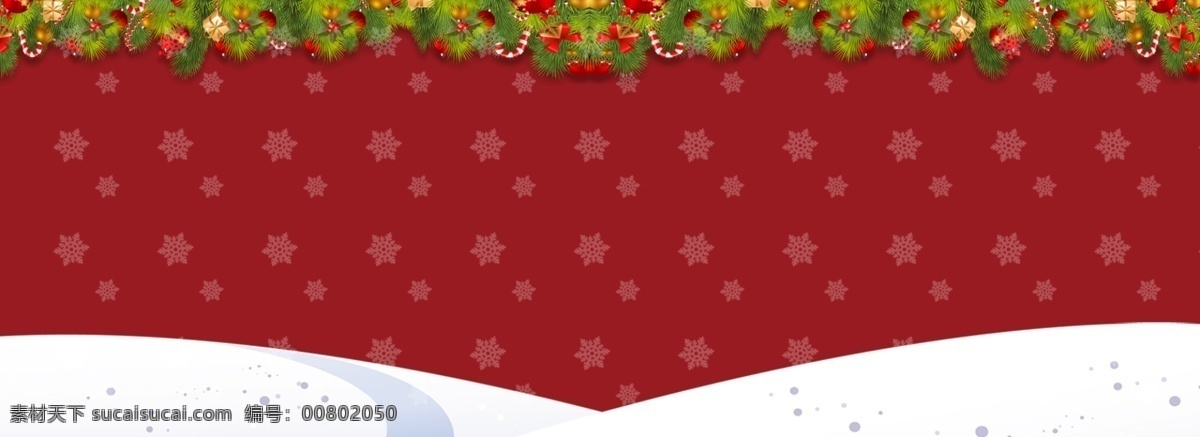 雪花 装饰 红色 背景 圣诞装饰 积雪 红色背景 冬日背景 圣诞背景 banner